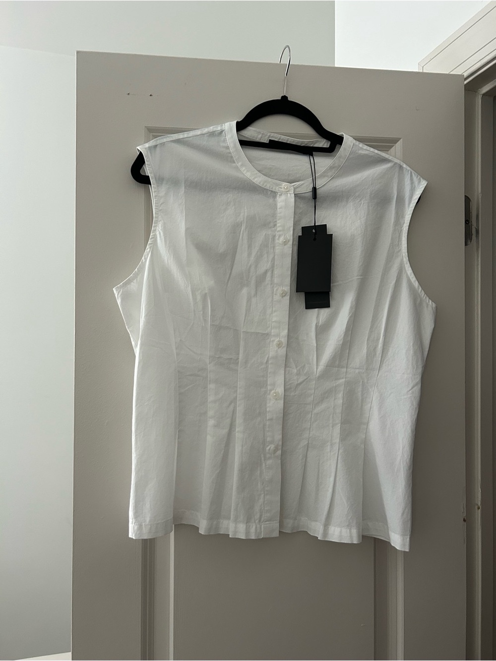 NWT Jenni Kayne Lara Top in White Cotton, size L - Picture 2 of 4